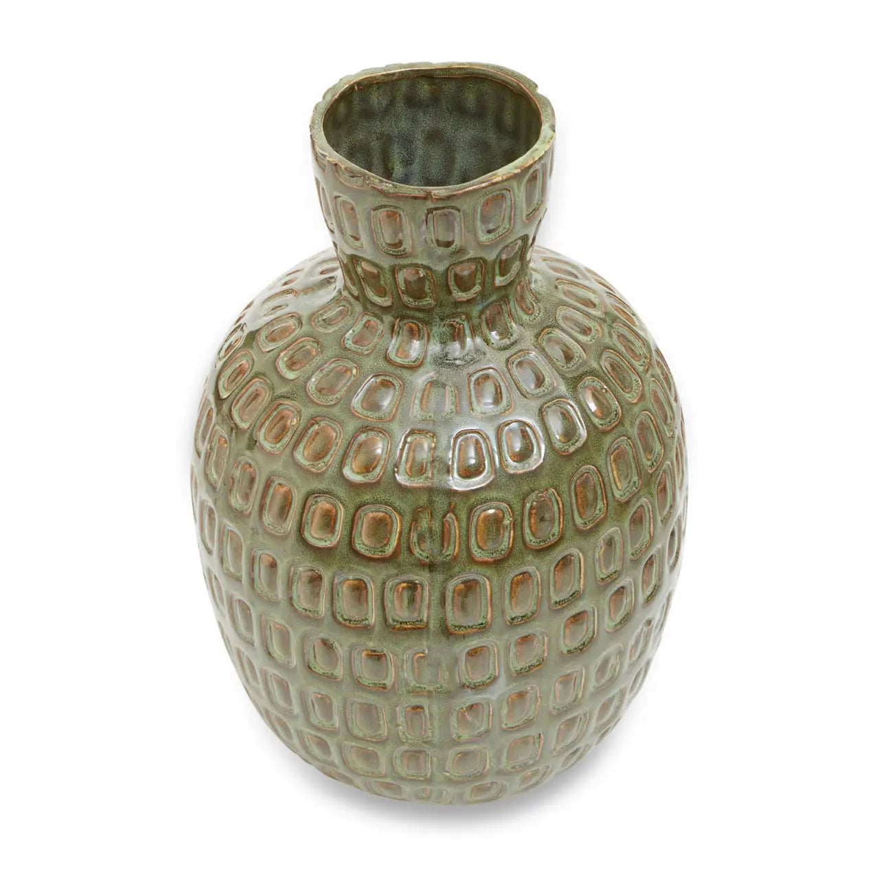 Borello Handcrafted Geometric Ceramic Vase | Large